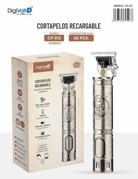 CP-513 BARBERO CORTAPELOS RECARGABLE BATERIA 1200mAh - TYPE-C