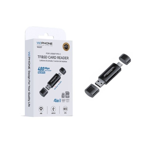 Wephone Wj07 Lector Tarjetas 4 En 1 Conector