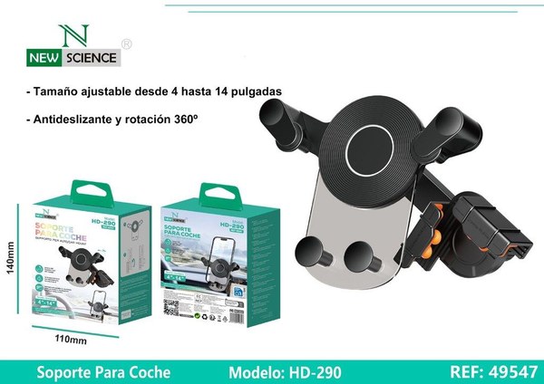 New Sience 49547 HD-290 Soporte Para Coche