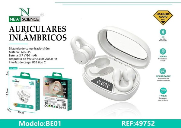 New Science 49752 Be01 Auriculares Inalambricos