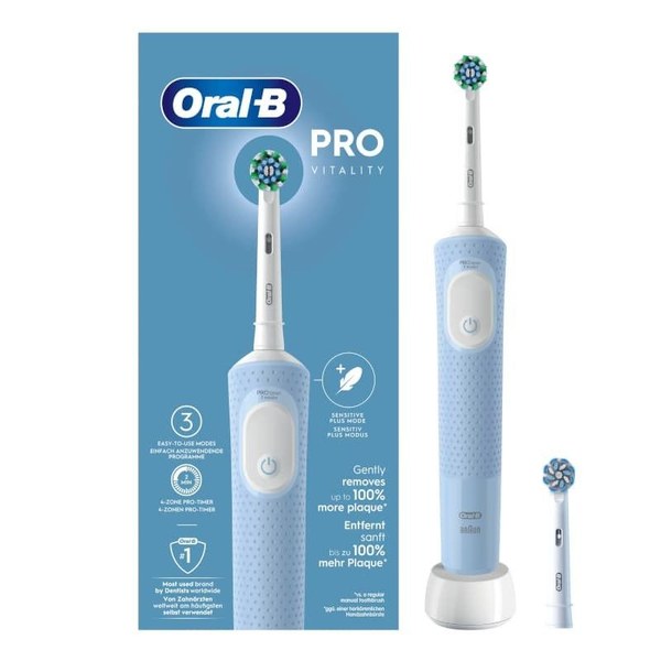 Oral-B Cepillo Electrico Recargable Con Cabezal Color Azul